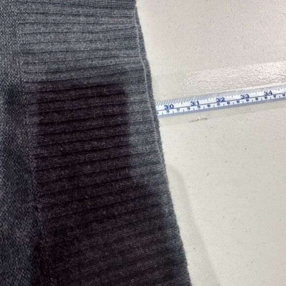 Y2K‎ Velvet by Graham & Spencer Cashmere Short Sleeve Gray Tunic Sweater Small - Picture 8 of 9